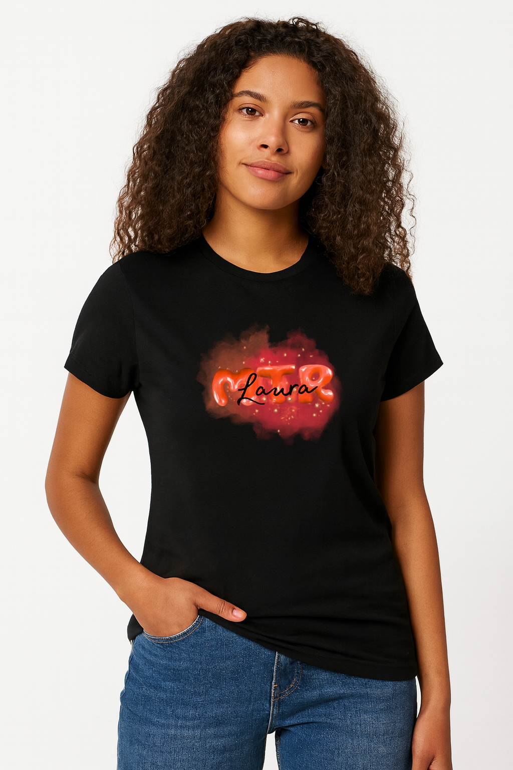 ROT MTR Laura oder dein Name -LOGO groß- T-Shirt - Alles Einstellungssache