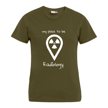 my place to be Radiology (großes Logo) T-Shirt (Damen) - Alles Einstellungssache