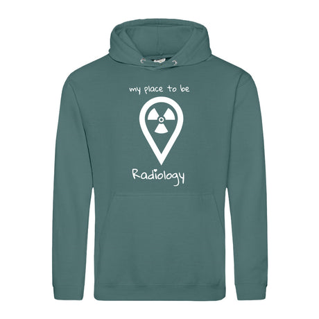 Hoody (Unisex) my place to be Radiology - Alles Einstellungssache