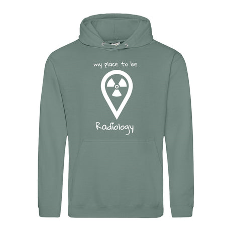 Hoody (Unisex) my place to be Radiology - Alles Einstellungssache