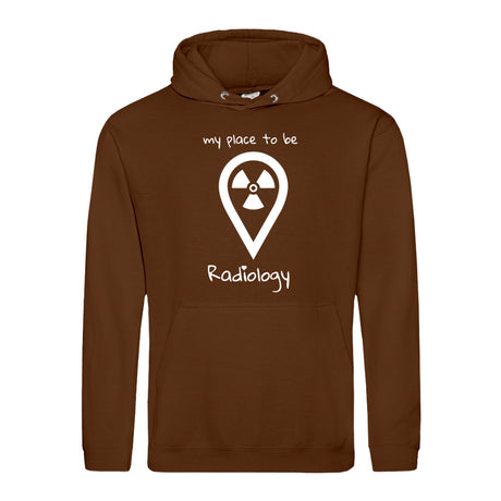 Hoody (Unisex) my place to be Radiology - Alles Einstellungssache
