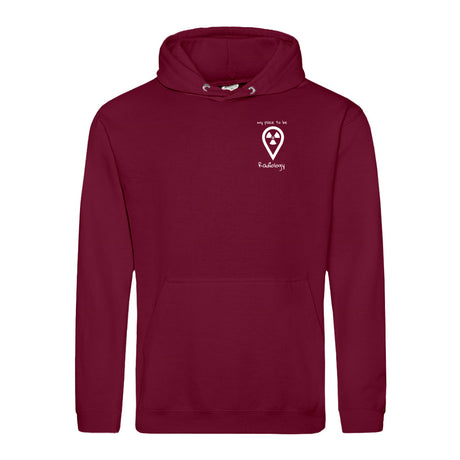 Hoody (Unisex) my place to be Radiology (kleines Logo) - Alles Einstellungssache