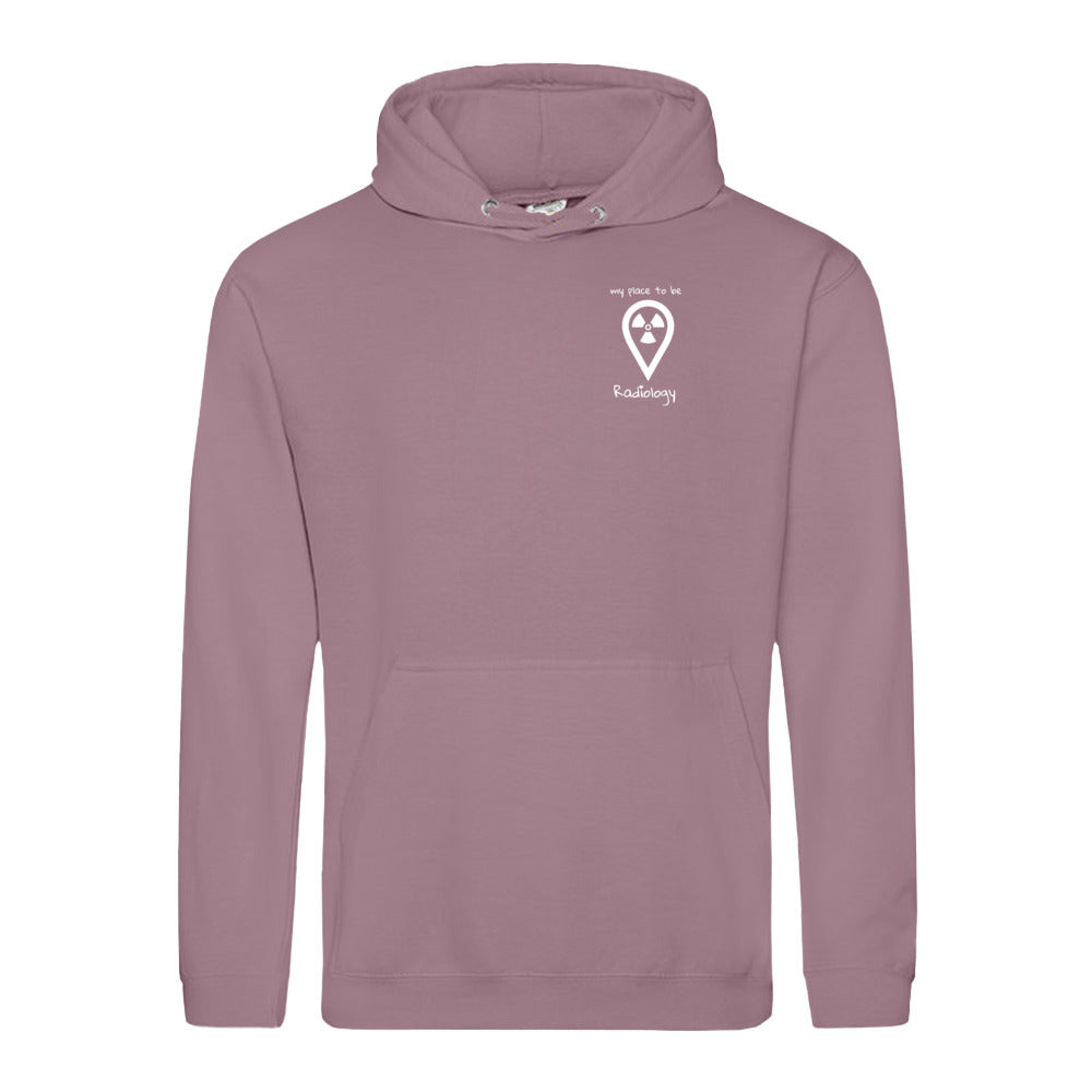Hoody (Unisex) my place to be Radiology (kleines Logo) - Alles Einstellungssache