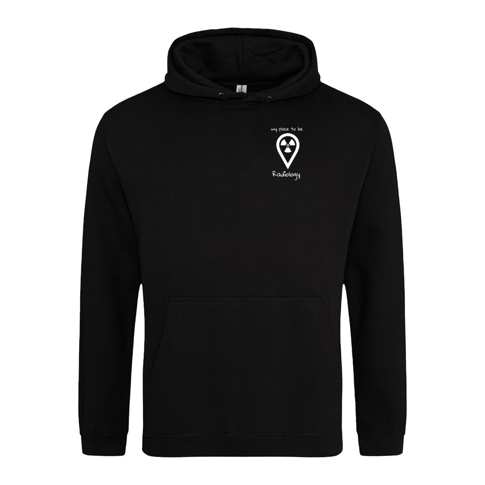Hoody (Unisex) my place to be Radiology (kleines Logo) - Alles Einstellungssache