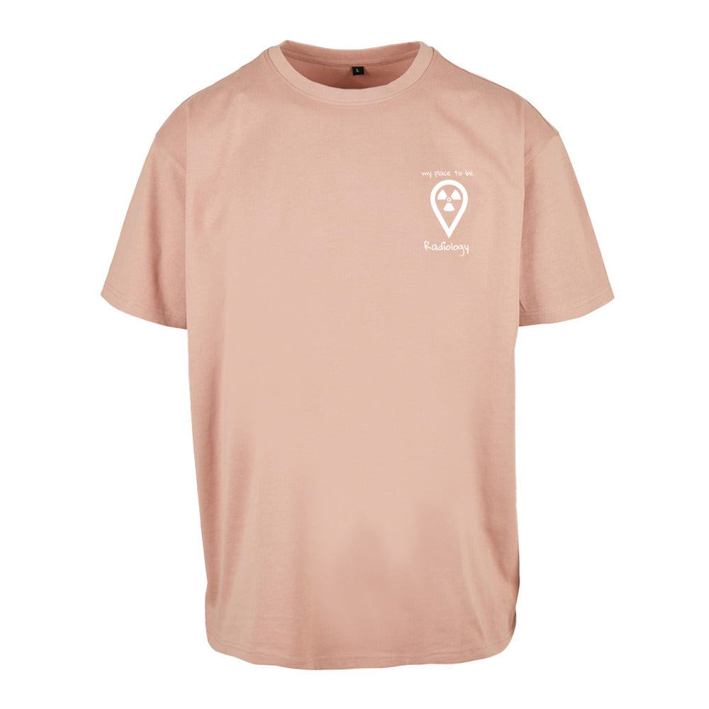 Oversized T-Shirt (Damen) - my place to be Radiology (kleines Logo) - Alles Einstellungssache