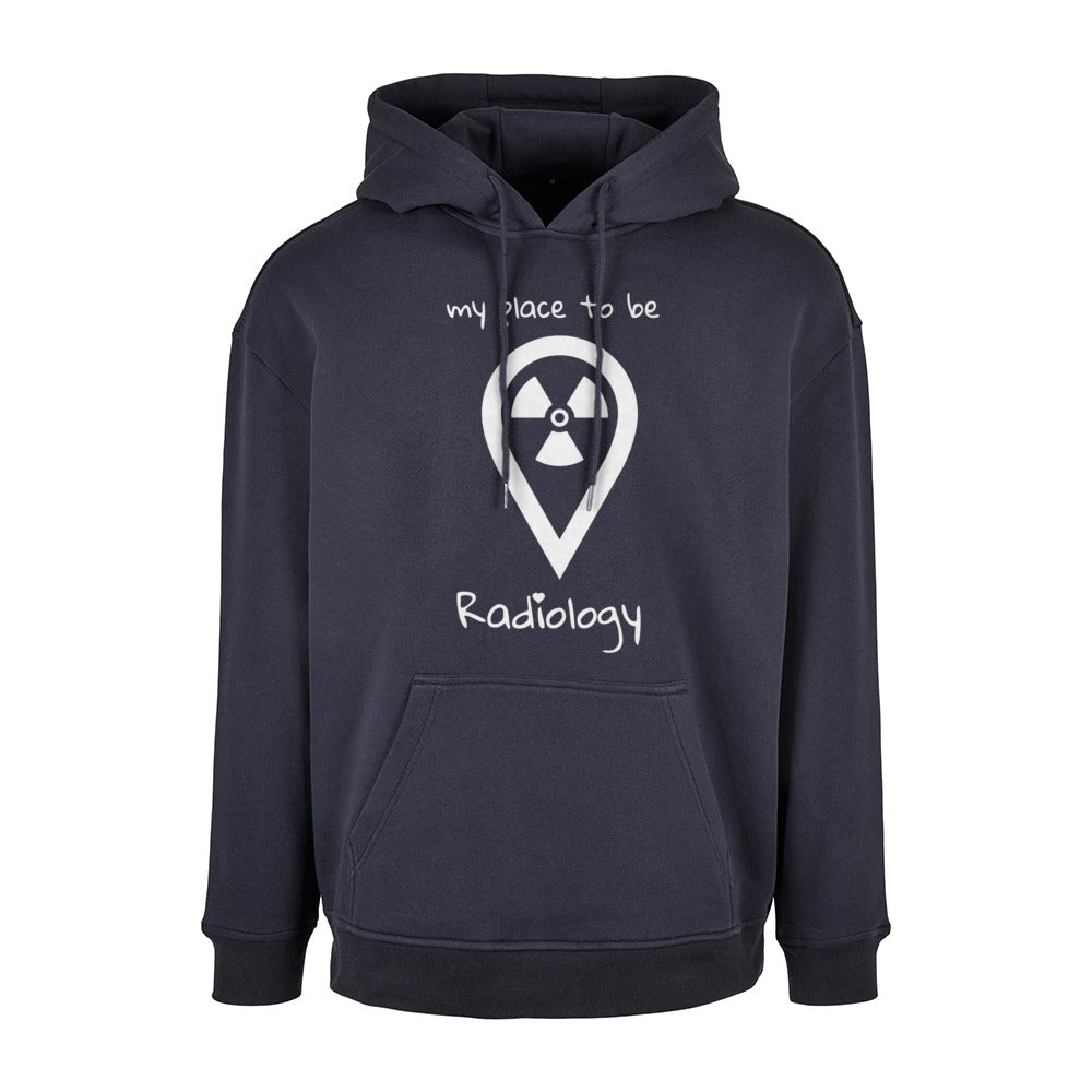 Basic Oversize Hoodie (Herren) - my place to be Radiology - Alles Einstellungssache