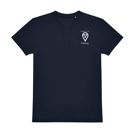V-Auschnitt T-Shirt (Herren) - my place to be Radiology (kleines Logo) - Alles Einstellungssache