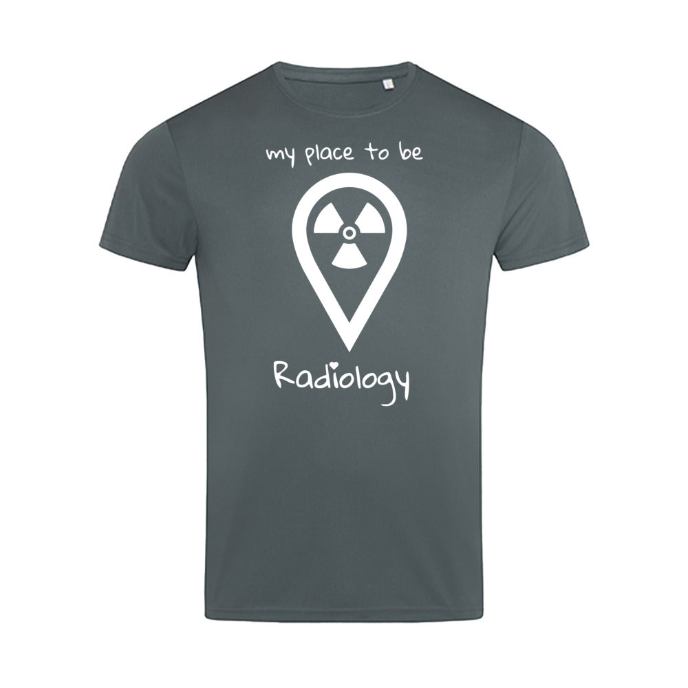 Sport T-Shirt (Herren) - my place to be Radiology (großes Logo) - Alles Einstellungssache