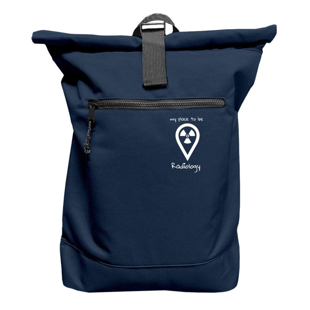 Rucksack mit Laptopfach - my place to be Radiology (kleines Logo) - Alles Einstellungssache