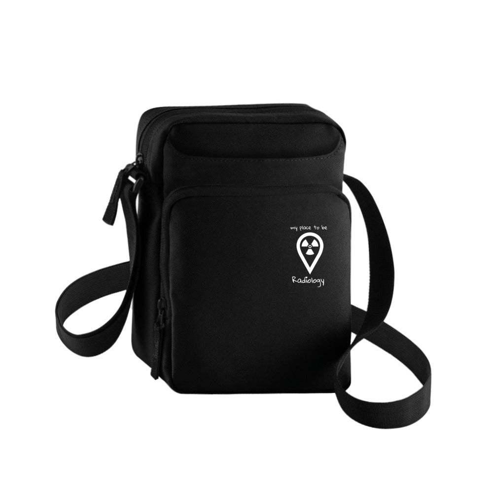 Cross Body Bag, Handtasche, Tablet-/Handytasch - my place to be Radiology (kleines Logo) - Alles Einstellungssache