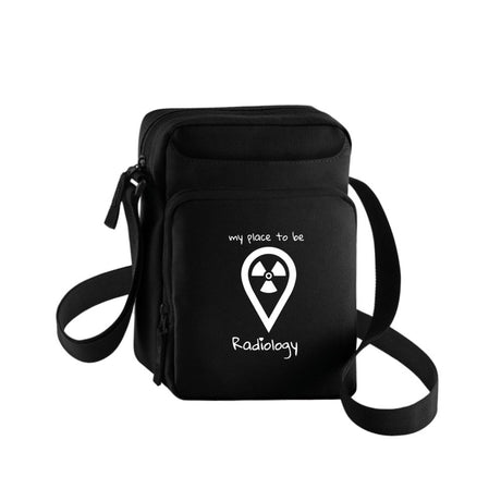 Cross Body Bag, Handtasche, Tablet-/Handytasch - my place to be Radiology (großes Logo) - Alles Einstellungssache