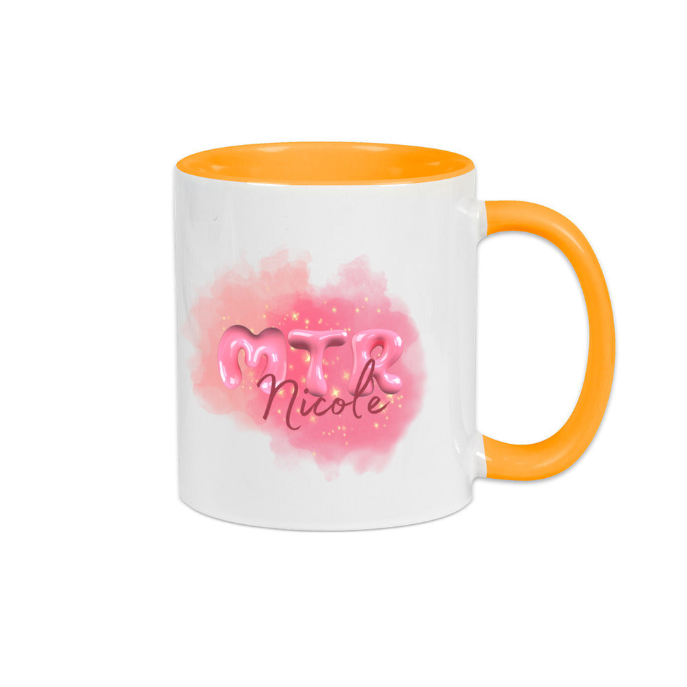 Rosa MTR Nicole oder dein Name - Becher - Alles Einstellungssache