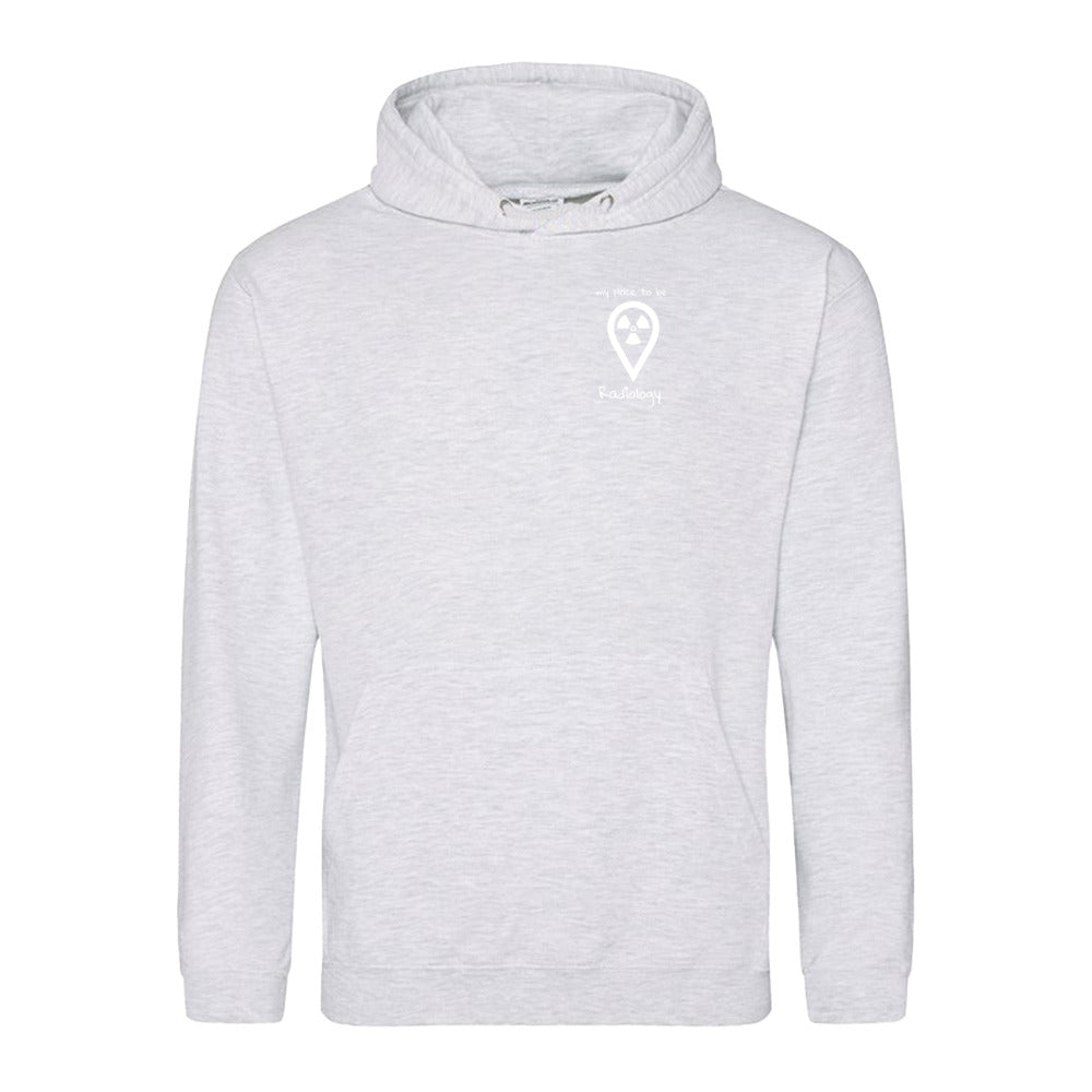Hoody (Unisex) - my place to be Radiology (kleines Logo)