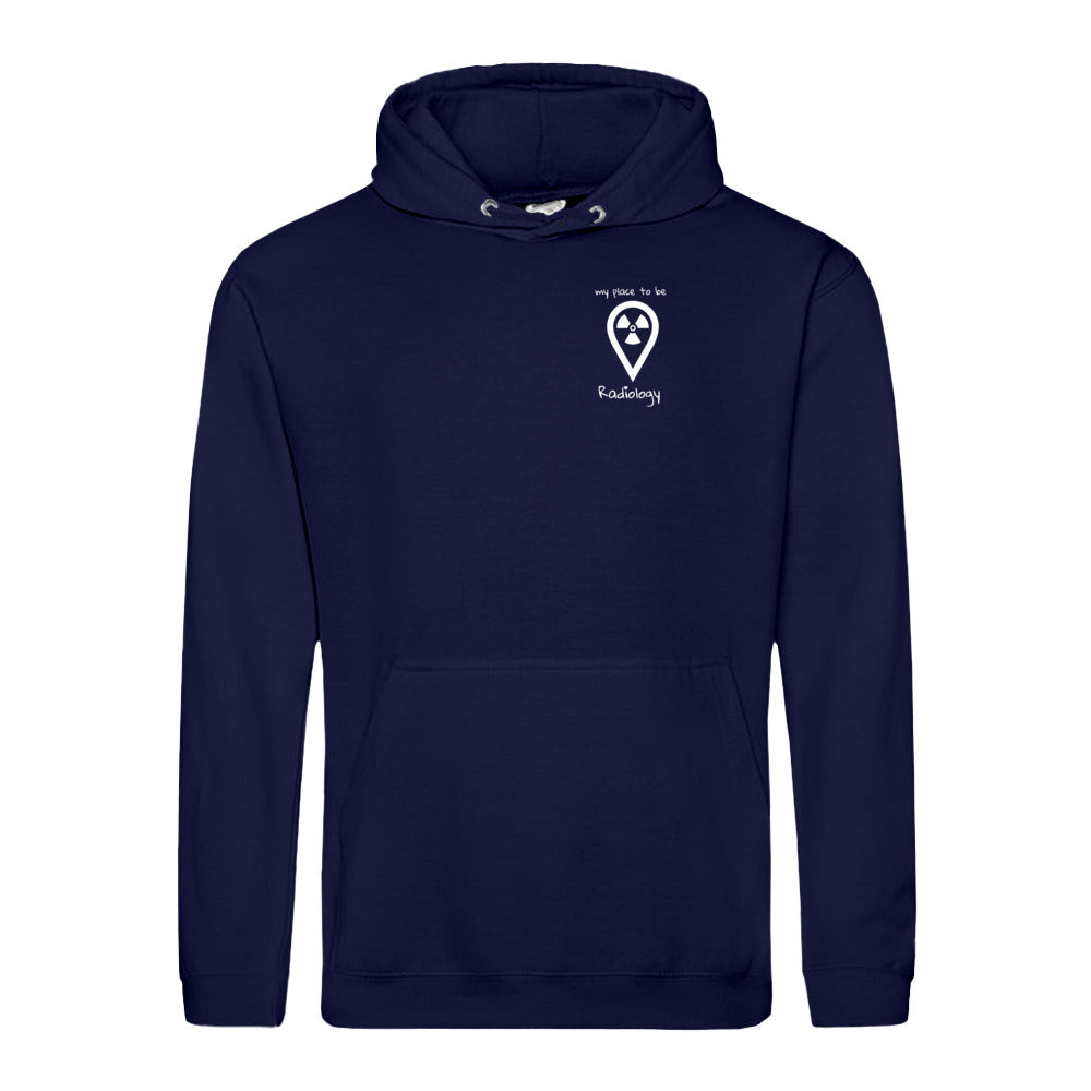 Hoody (Unisex) - my place to be Radiology (kleines Logo)