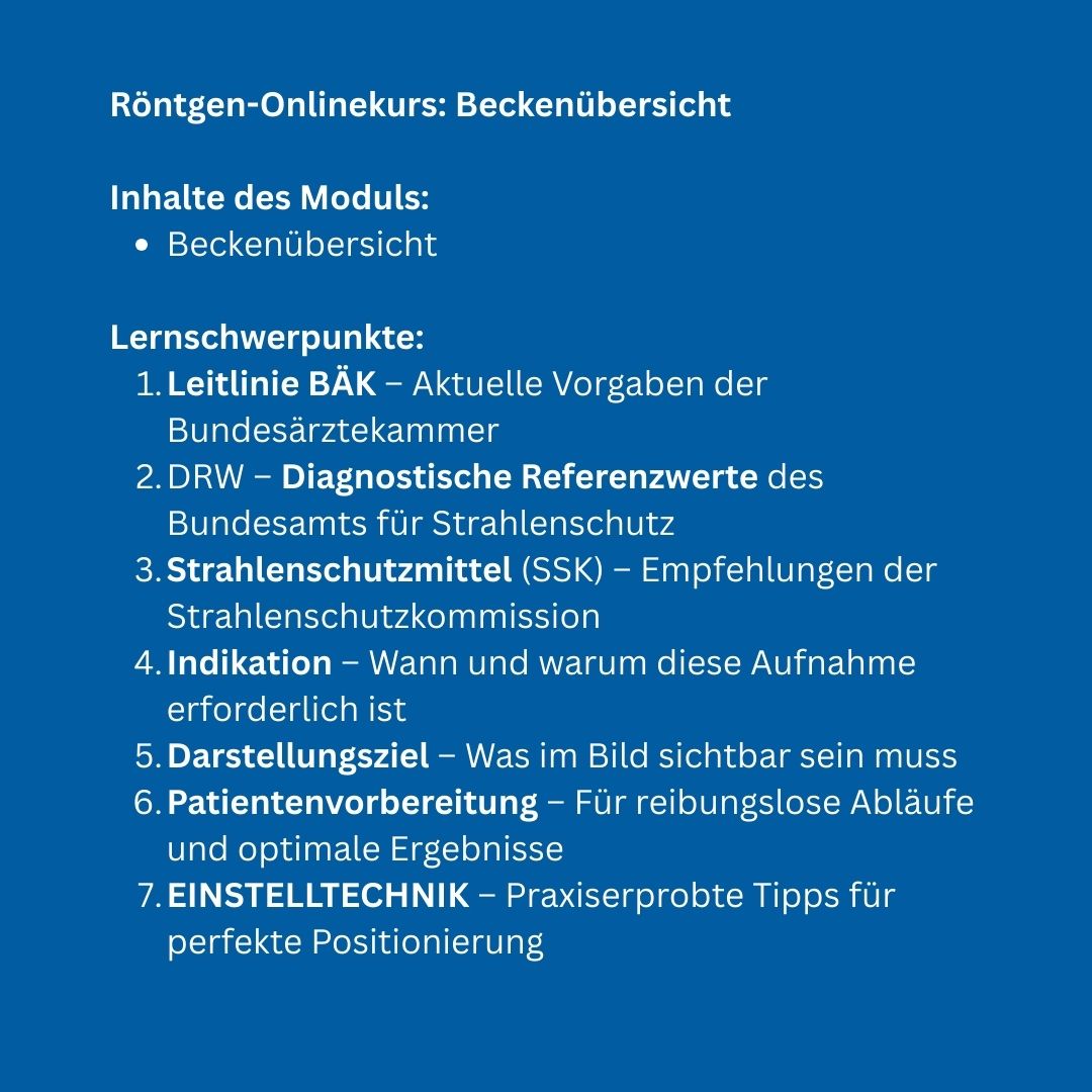Onlinekurs: Beckenübersicht - Alles Einstellungssache