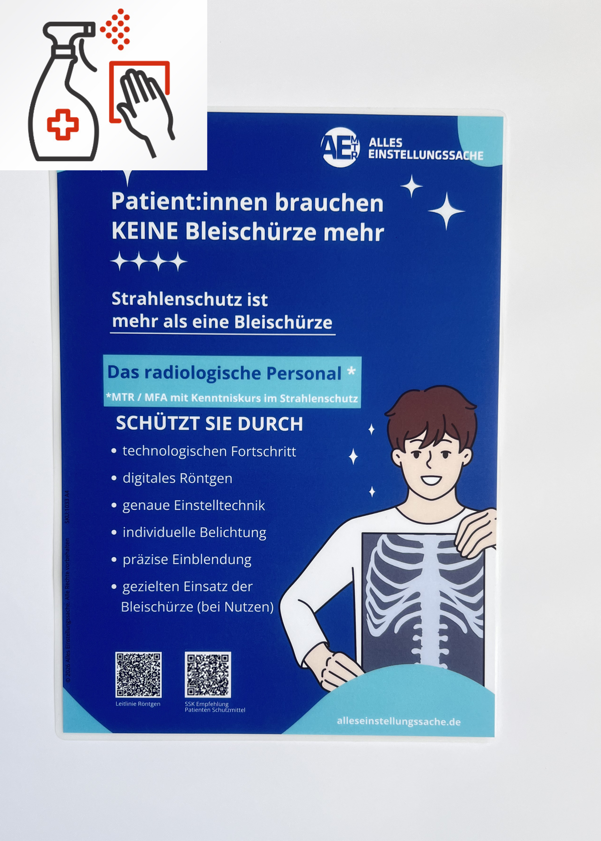 Röntgen Patienten-Info-Poster – kompakt – Deutsch - Alles Einstellungssache