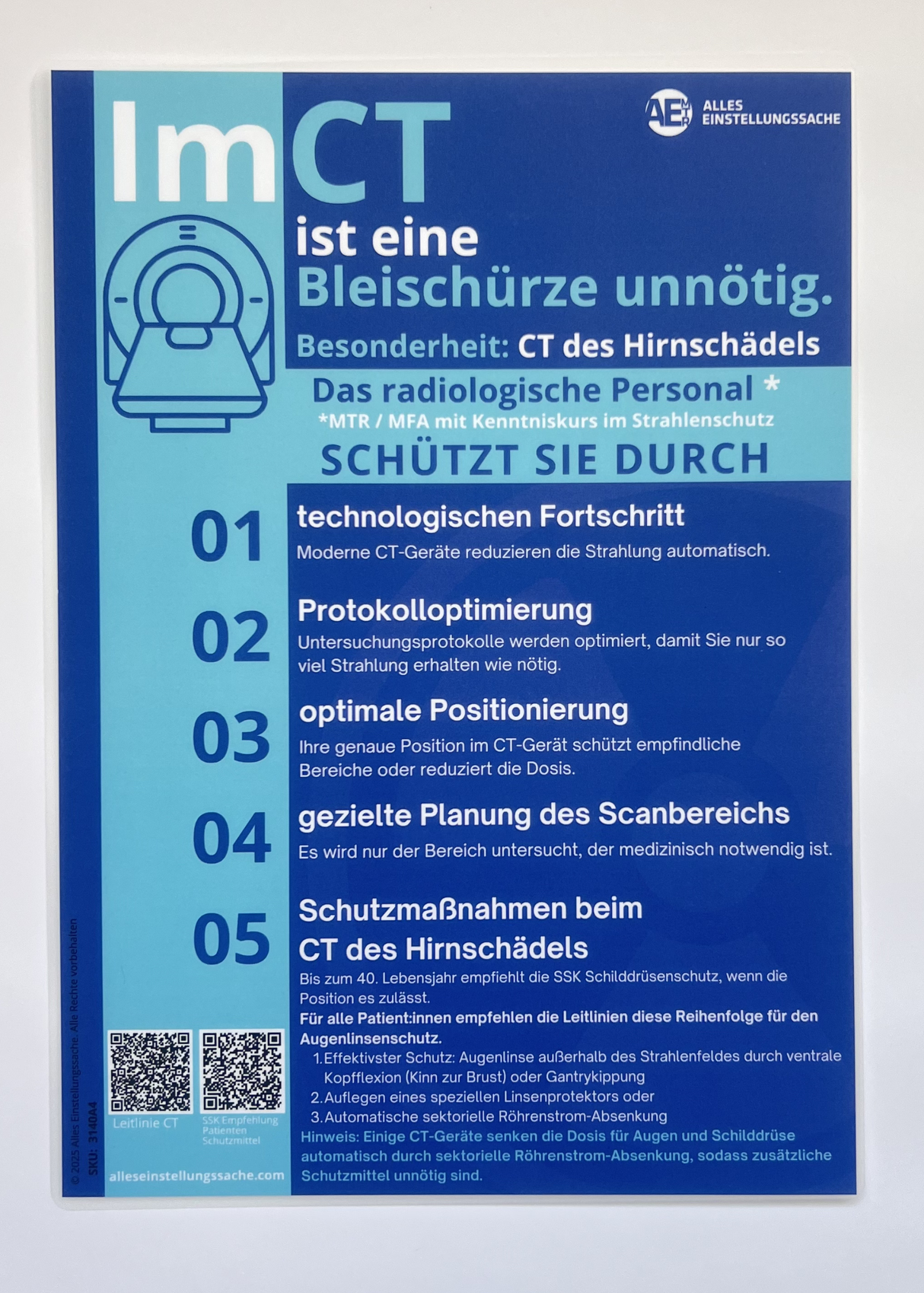 CT I Info Poster - Aufklärung Poster CT - Alles Einstellungssache