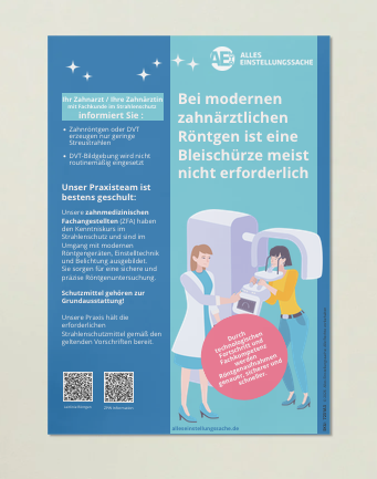 Für Zahnärzte I Aufklärung Poster - Zahnröntgen - Nr. 1 - Alles Einstellungssache