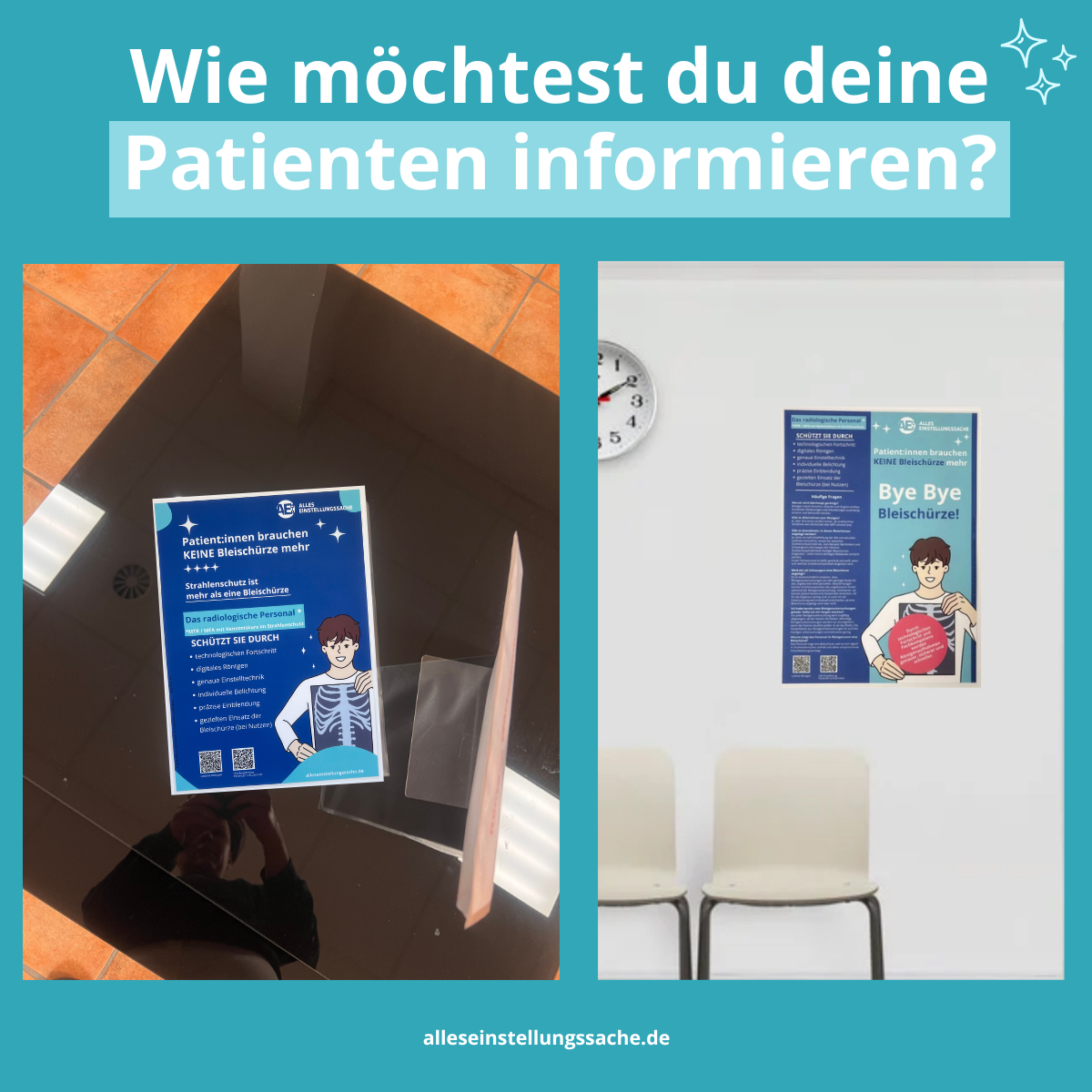 Röntgen Patienten-Info-Poster – kompakt – Deutsch - Alles Einstellungssache