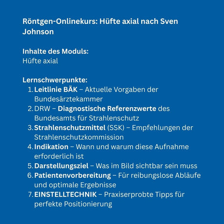 Onlinekurs: Hüfte axial - Alles Einstellungssache 