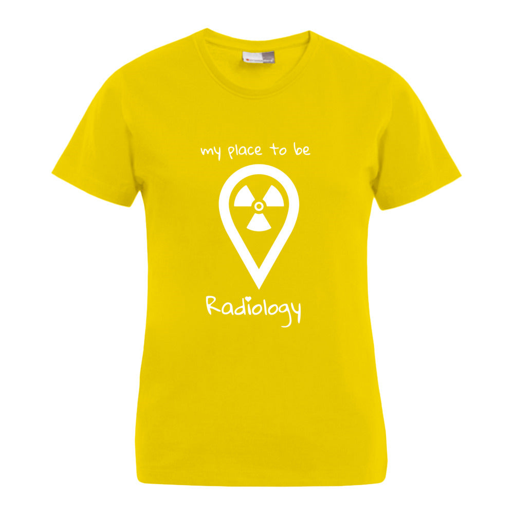 my place to be Radiology (großes Logo) T-Shirt (Damen)