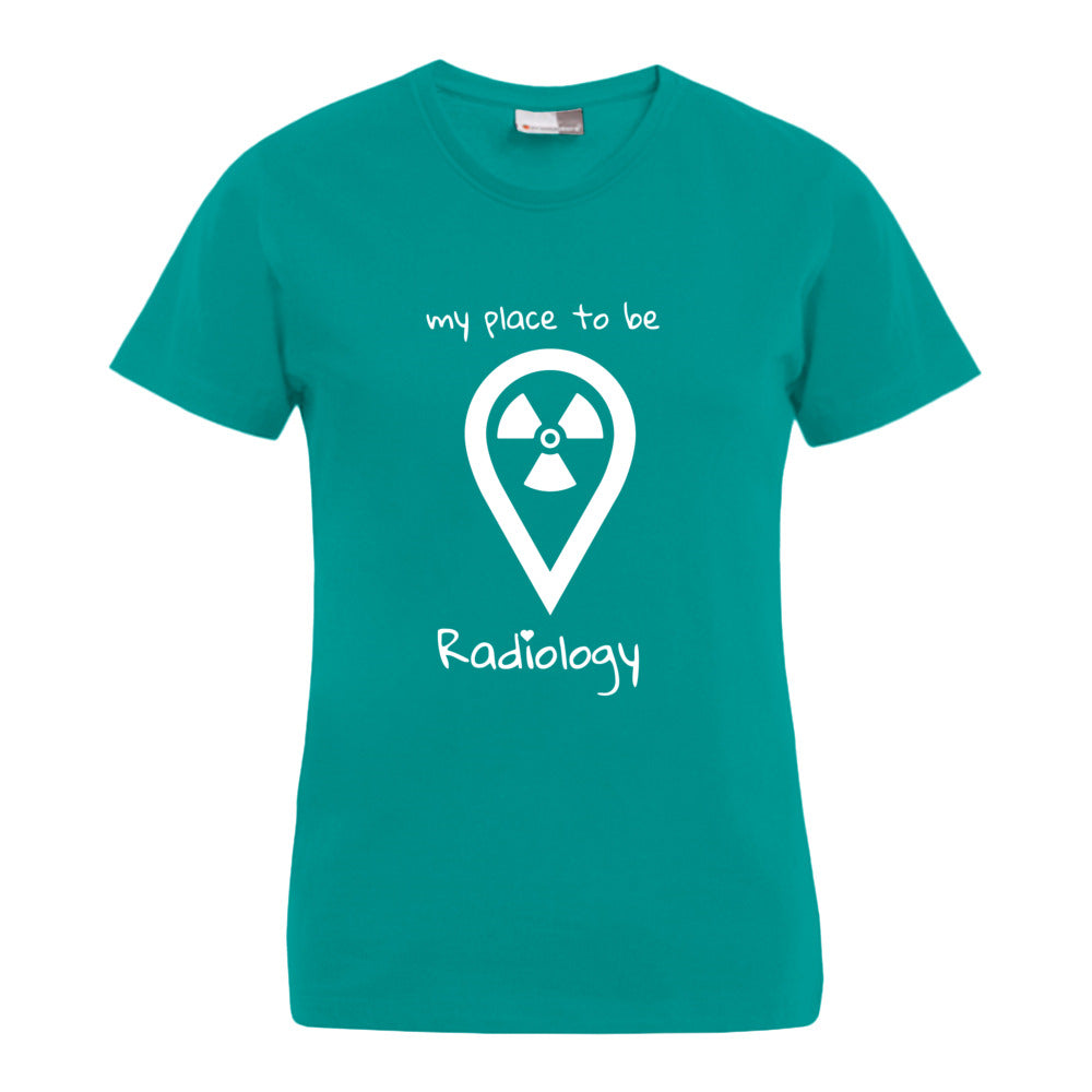 my place to be Radiology (großes Logo) T-Shirt (Damen)