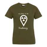 my place to be Radiology (großes Logo) T-Shirt (Damen)