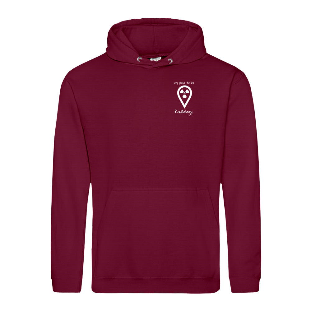 Hoody (Unisex) my place to be Radiology (kleines Logo)