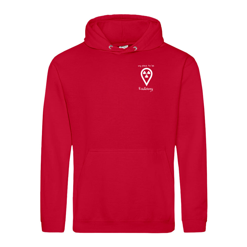 Hoody (Unisex) my place to be Radiology (kleines Logo)