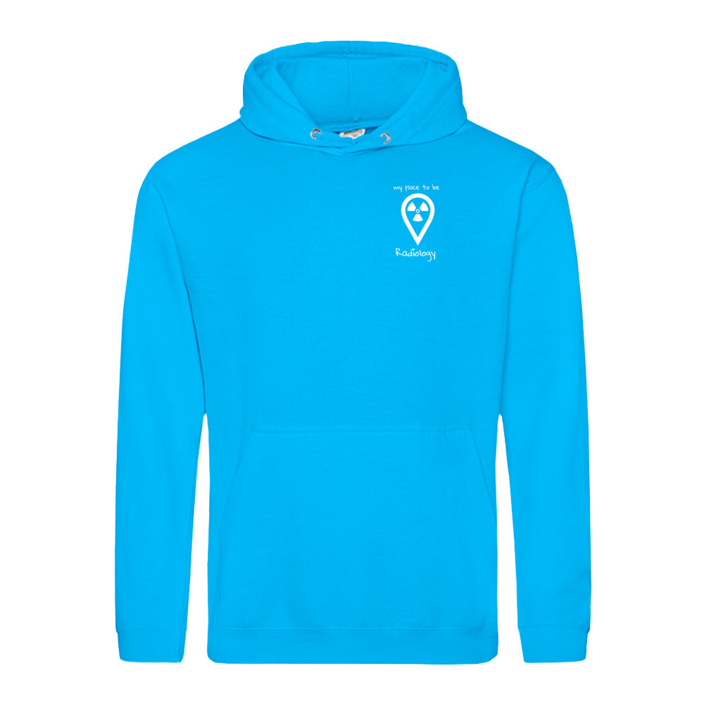 Hoody (Unisex) my place to be Radiology (kleines Logo)