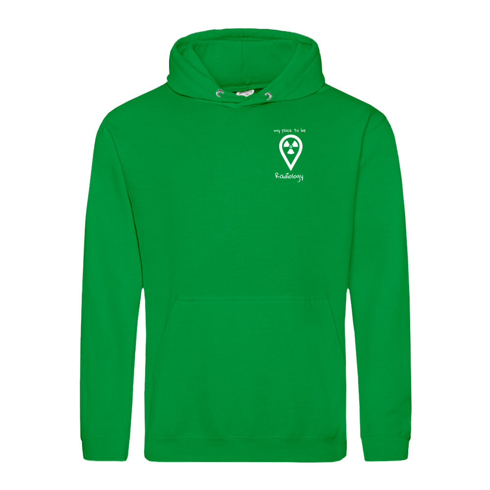 Hoody (Unisex) my place to be Radiology (kleines Logo)