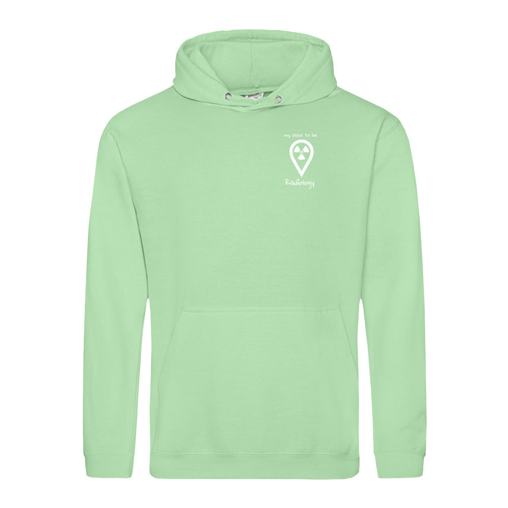Hoody (Unisex) my place to be Radiology (kleines Logo)