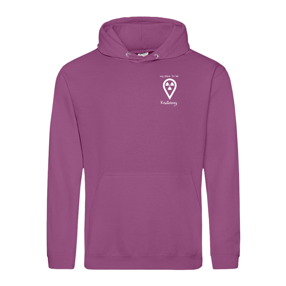 Hoody (Unisex) my place to be Radiology (kleines Logo)