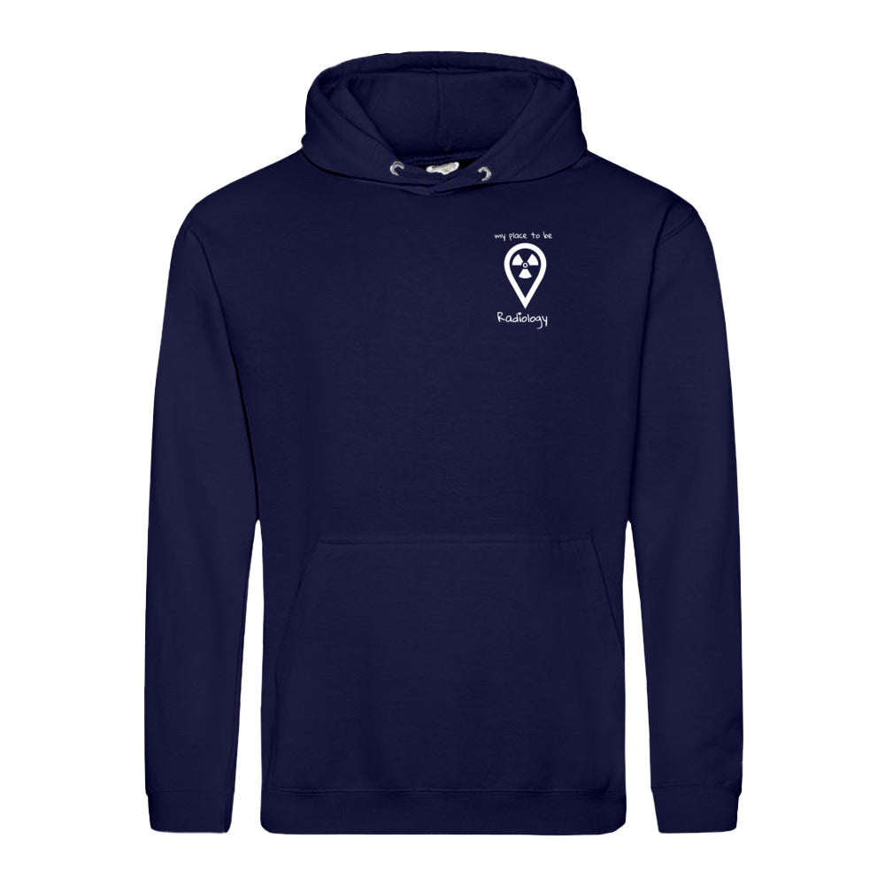 Hoody (Unisex) my place to be Radiology (kleines Logo)