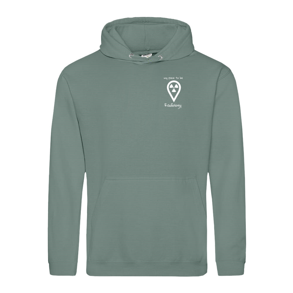 Hoody (Unisex) my place to be Radiology (kleines Logo)