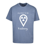 Oversized T-Shirt (Damen) - my place to be Radiology (großes Logo)