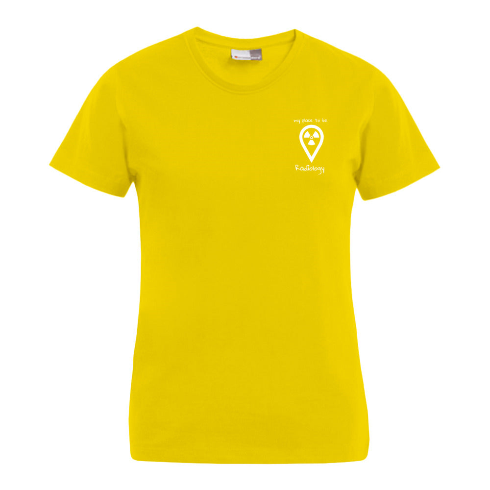 T-Shirt (Damen) - my place to be Radiology (kleines Logo)