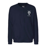 Sweatjacke mit Reißverschluss (Unisex) - my place to be Radiology (kleines Logo)