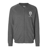 Sweatjacke mit Reißverschluss (Unisex) - my place to be Radiology (kleines Logo)
