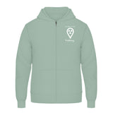 Hoody mit Reißverschluss (Unisex)  - my place to be Radiology (kleines Logo)