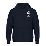 Hoody mit Reißverschluss (Unisex)  - my place to be Radiology (kleines Logo)