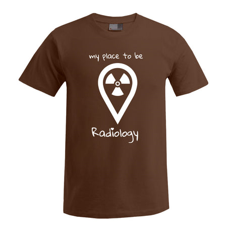 T-Shirt (Herren) - my place to be Radiology (großes Logo) - Alles Einstellungssache 