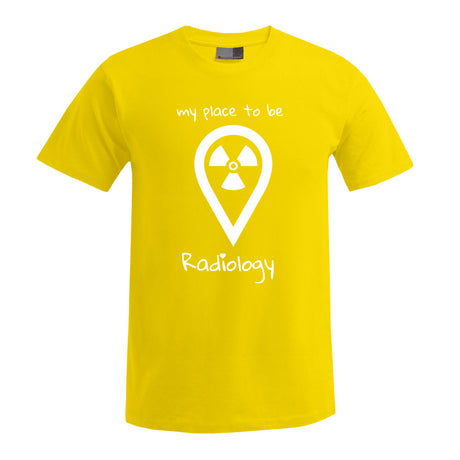 T-Shirt (Herren) - my place to be Radiology (großes Logo) - Alles Einstellungssache 
