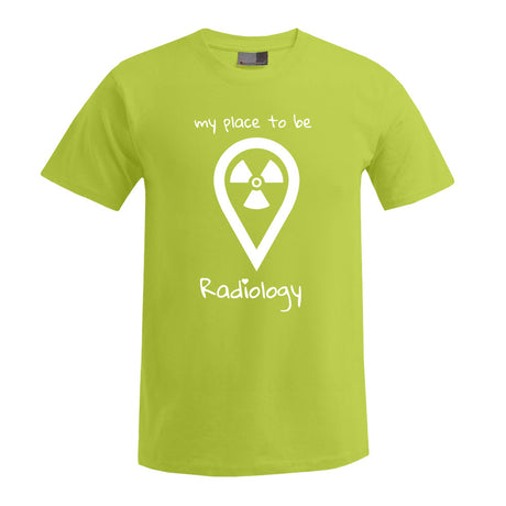T-Shirt (Herren) - my place to be Radiology (großes Logo) - Alles Einstellungssache 