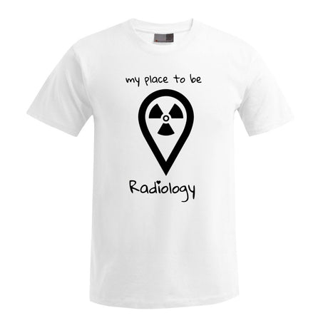 T-Shirt (Herren) - my place to be Radiology (großes Logo) - Alles Einstellungssache 