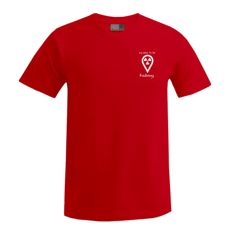 T-Shirt (Herren) - my place to be Radiology (kleines Logo) - Alles Einstellungssache 