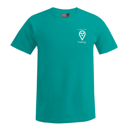 T-Shirt (Herren) - my place to be Radiology (kleines Logo) - Alles Einstellungssache 
