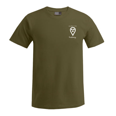 T-Shirt (Herren) - my place to be Radiology (kleines Logo) - Alles Einstellungssache 