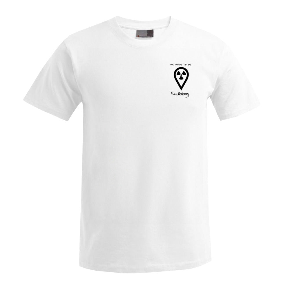 T-Shirt (Herren) - my place to be Radiology (kleines Logo)