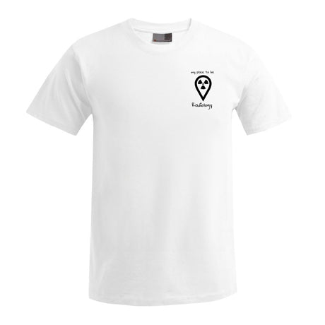 T-Shirt (Herren) - my place to be Radiology (kleines Logo) - Alles Einstellungssache 